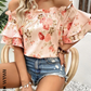 Blusa Bohemia con Estampado Floral