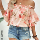 Blusa Bohemia con Estampado Floral