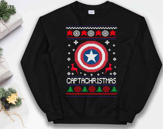 Ugly Sweater Navideño Capitán América