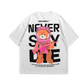 Camiseta 'Never Say Impossible' con Oso Animado