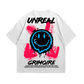 Camiseta con Cara Derretida y Frase "Unreal"