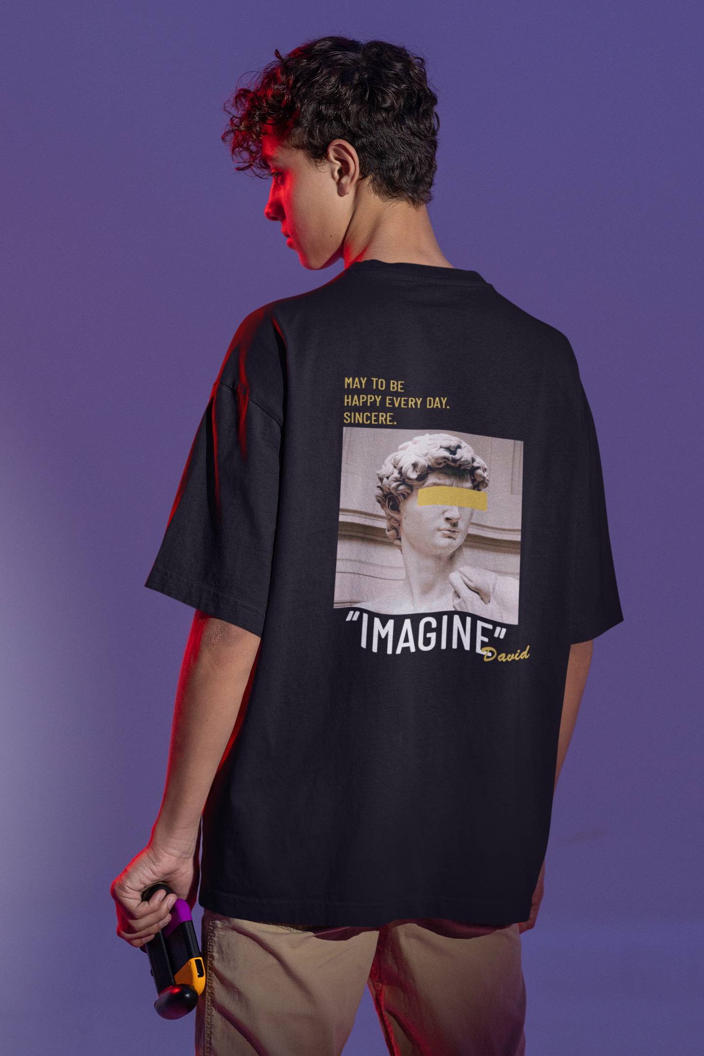 Camiseta Oversize de David Florencia - 100% Algodón