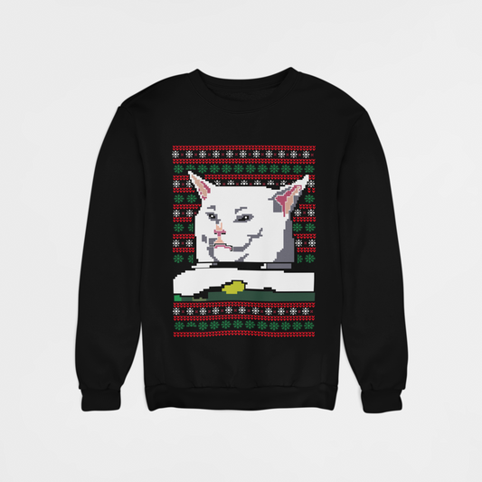 Ugly Sweater "Meme Mujer-Gato" Navideño 02