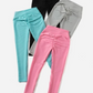 Legging deportivo unicolor banda ancha de talle alto