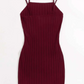 Vestido ajustado tejido de canalé