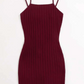 Vestido ajustado tejido de canalé