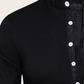 Camisa con medio botón y manga larga