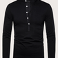 Camisa con medio botón y manga larga