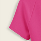 Top peplum irregular de manga raglán - Grande