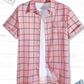 Camisa a Cuadros con Bolsillo y con Botones