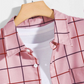 Camisa a Cuadros con Bolsillo y con Botones