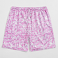 Shorts con Cordón y Estampado Floral