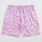Shorts con Cordón y Estampado Floral