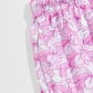 Shorts con Cordón y Estampado Floral
