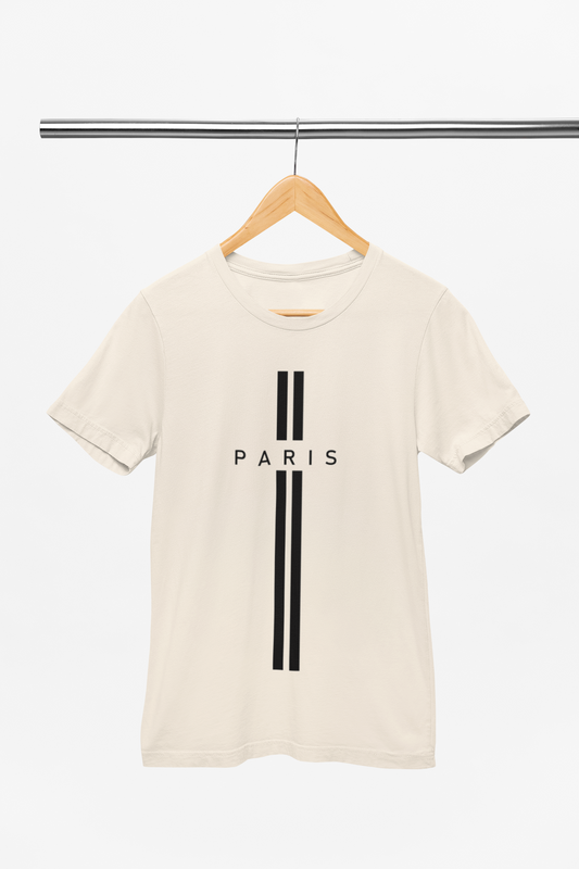 Camiseta con estampado de letra - Paris